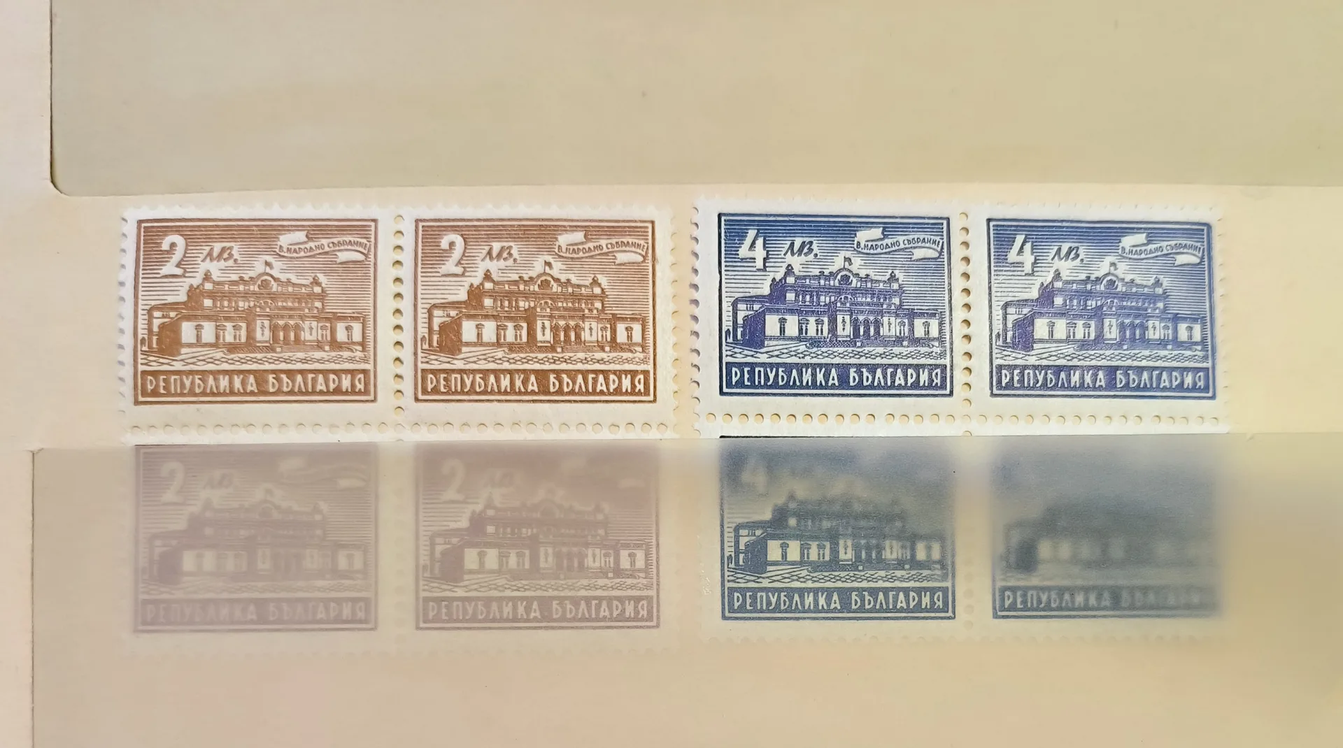 България Народно събрание 1947 г. КАРЕТА MNH