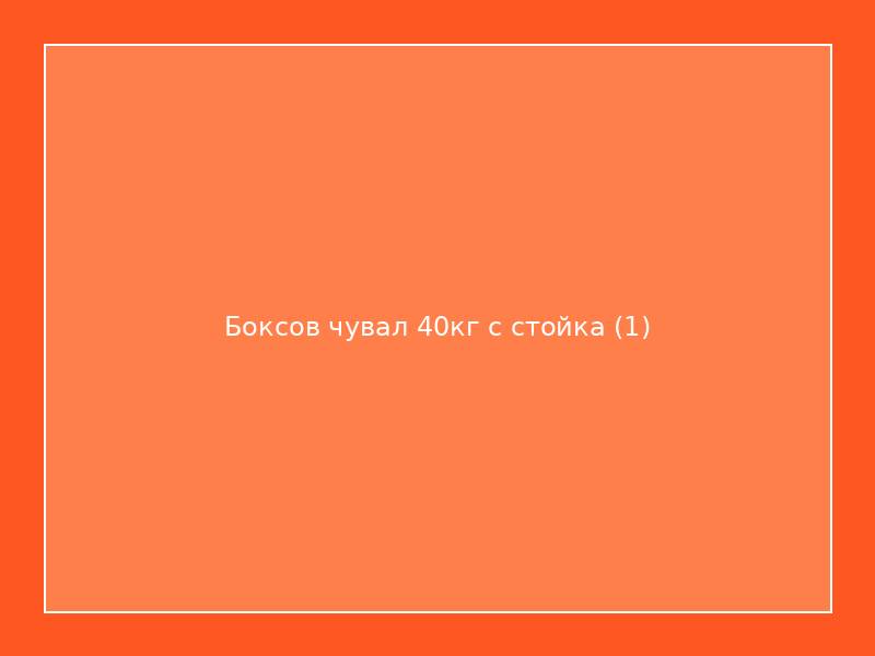 Боксов чувал 40кг с стойка
