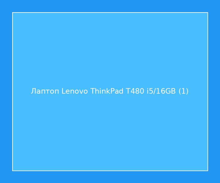 Лаптоп Lenovo ThinkPad T480 i5/16GB