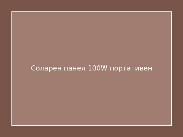 Соларен панел 100W портативен