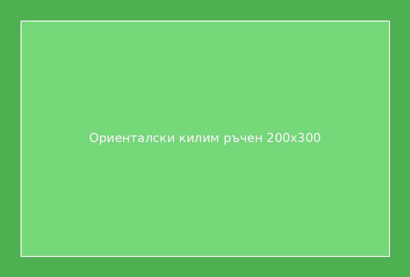 Ориенталски килим ръчен 200x300
