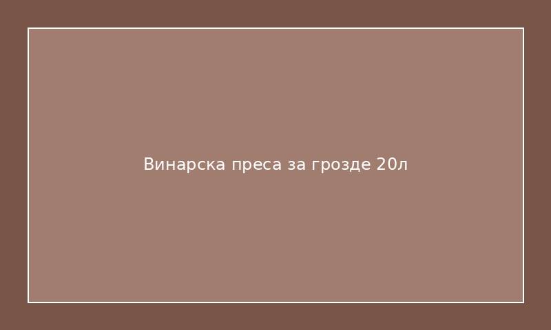 Винарска преса за грозде 20л