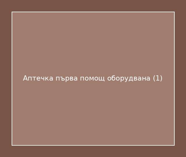 Аптечка първа помощ оборудвана