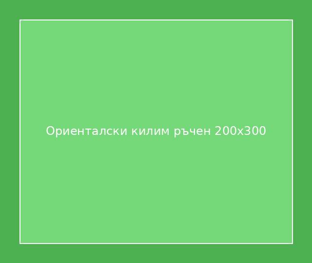 Ориенталски килим ръчен 200x300
