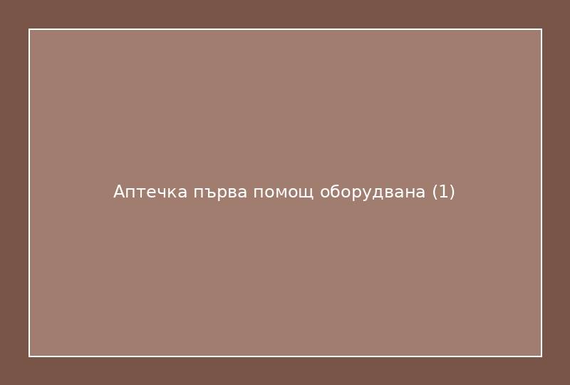 Аптечка първа помощ оборудвана