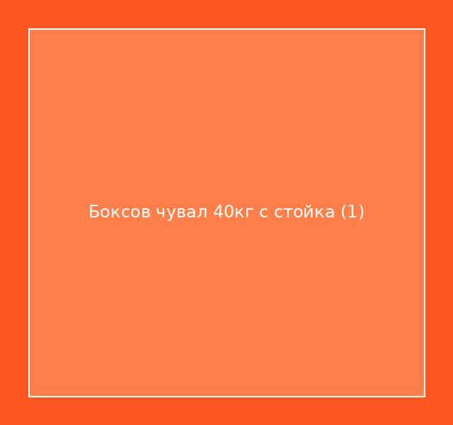 Боксов чувал 40кг с стойка