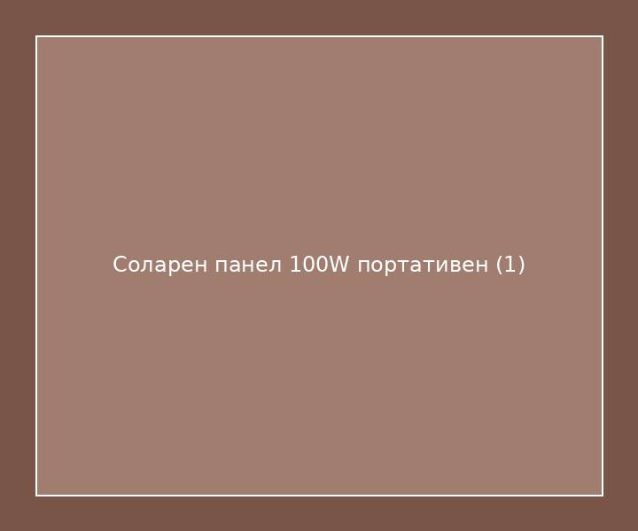 Соларен панел 100W портативен
