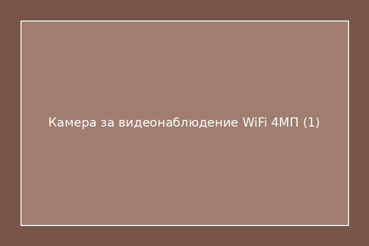 Камера за видеонаблюдение WiFi 4МП