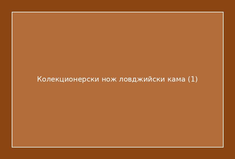 Колекционерски нож ловджийски кама