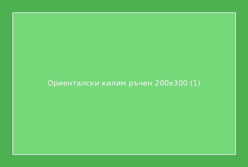 Ориенталски килим ръчен 200x300