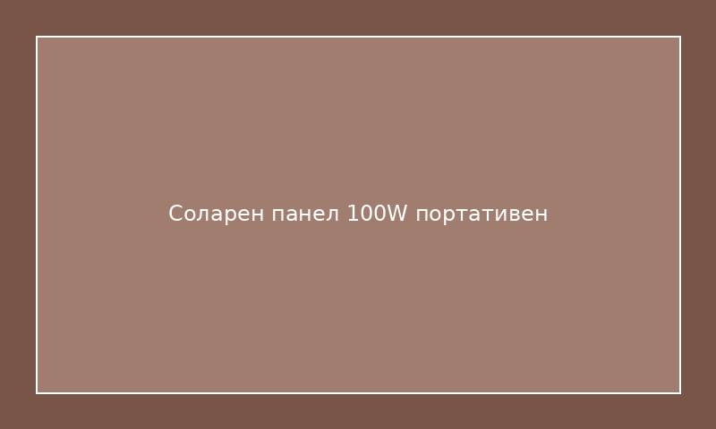 Соларен панел 100W портативен