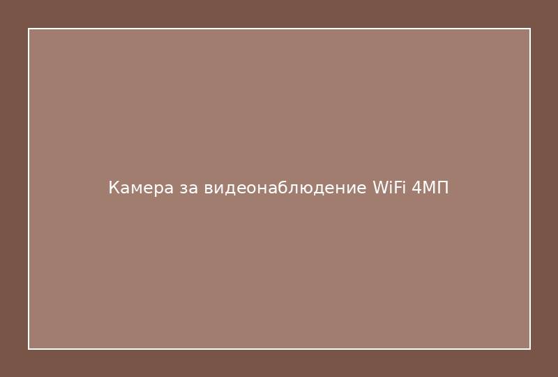 Камера за видеонаблюдение WiFi 4МП