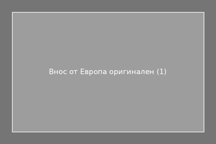 Внос от Европа оригинален