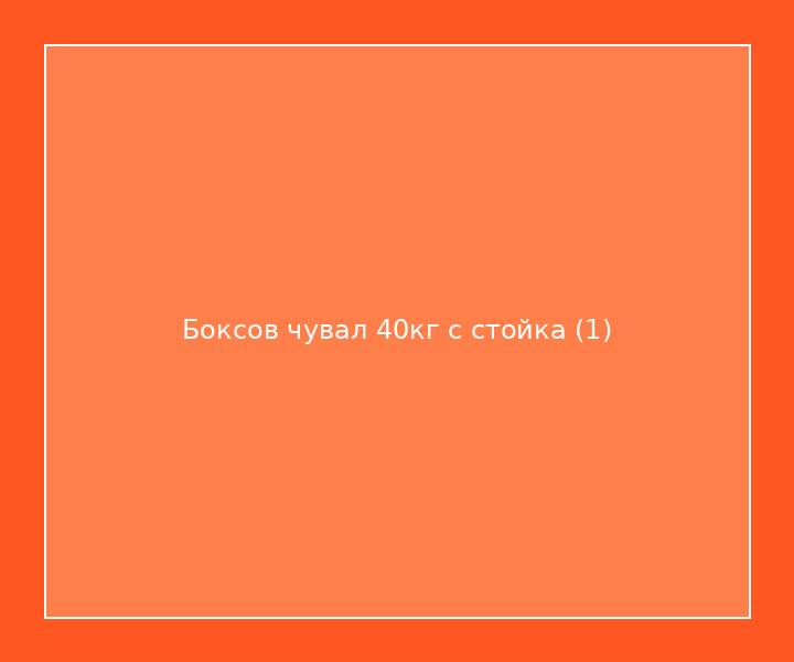 Боксов чувал 40кг с стойка