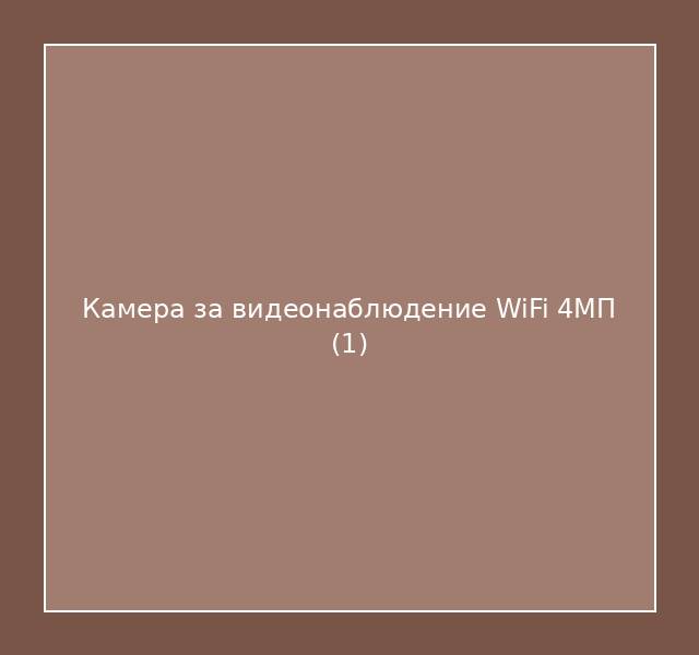 Камера за видеонаблюдение WiFi 4МП