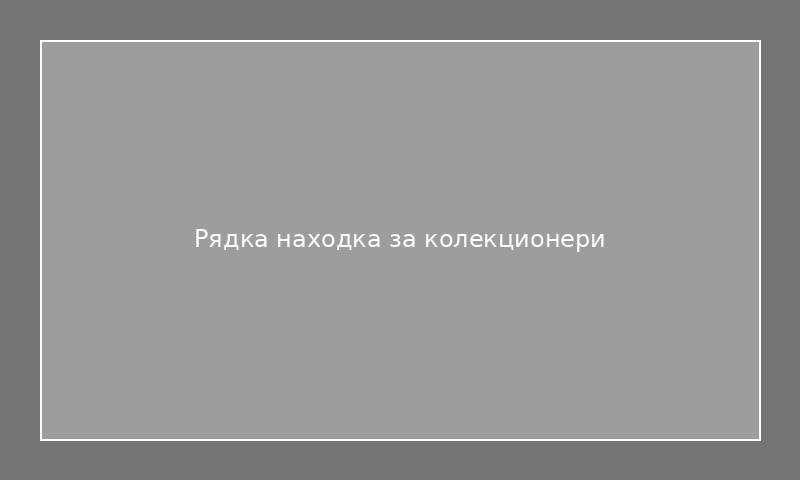 Рядка находка за колекционери