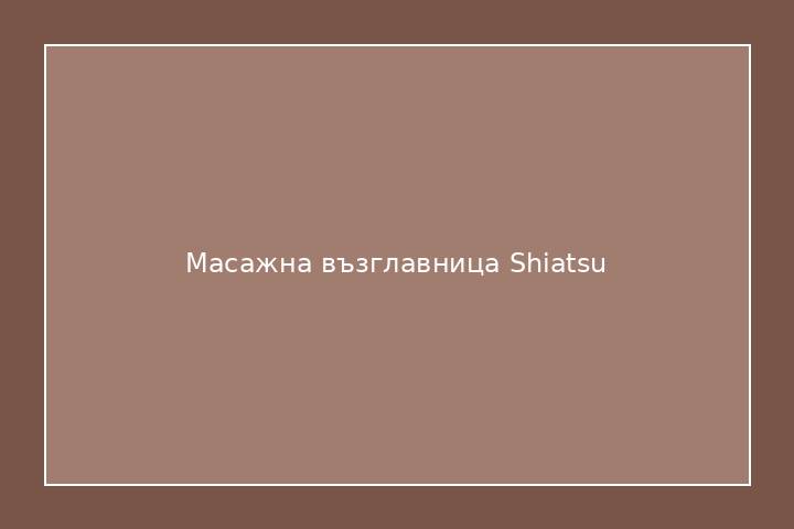 Масажна възглавница Shiatsu