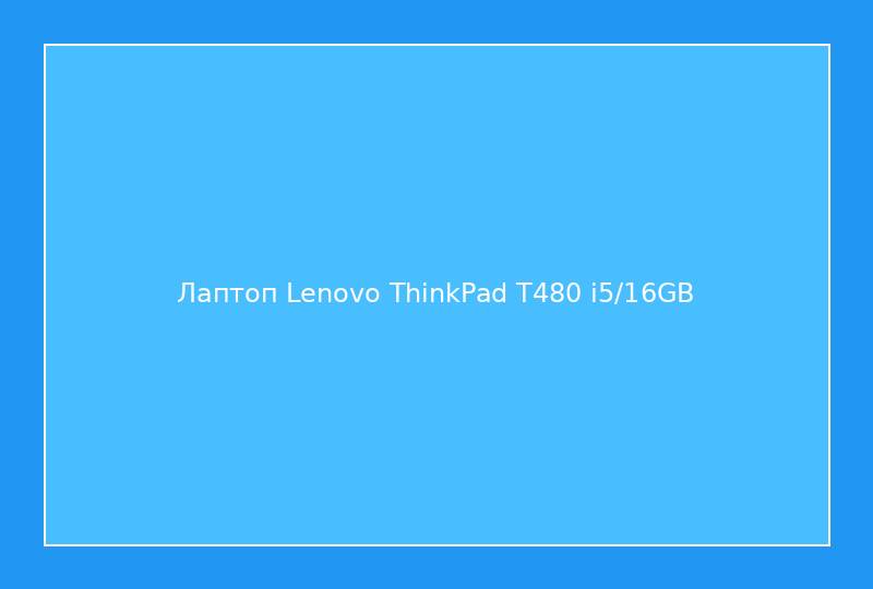 Лаптоп Lenovo ThinkPad T480 i5/16GB