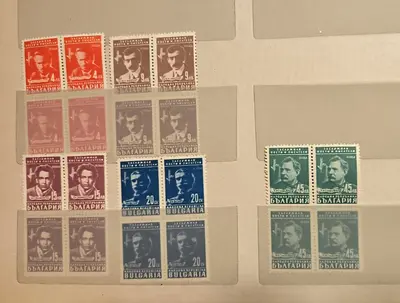 България 1948 Заслужили поети и писатели карета MNH