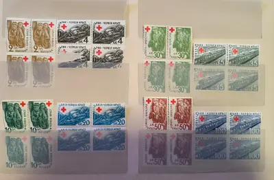 България Червен кръст 1947 г. КАРЕТА България MNH