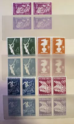 България 1947 Спорт Балкански игри Карета MNH